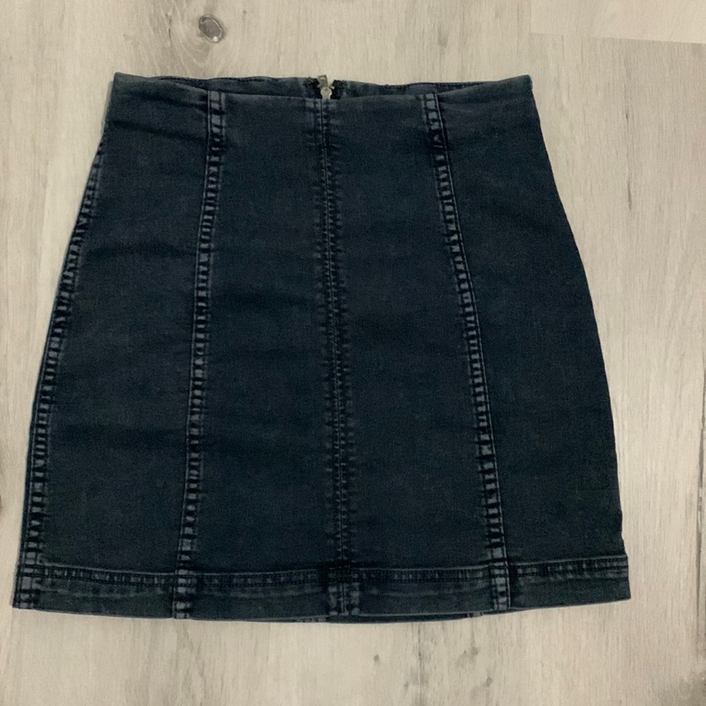 Free people denim skirt